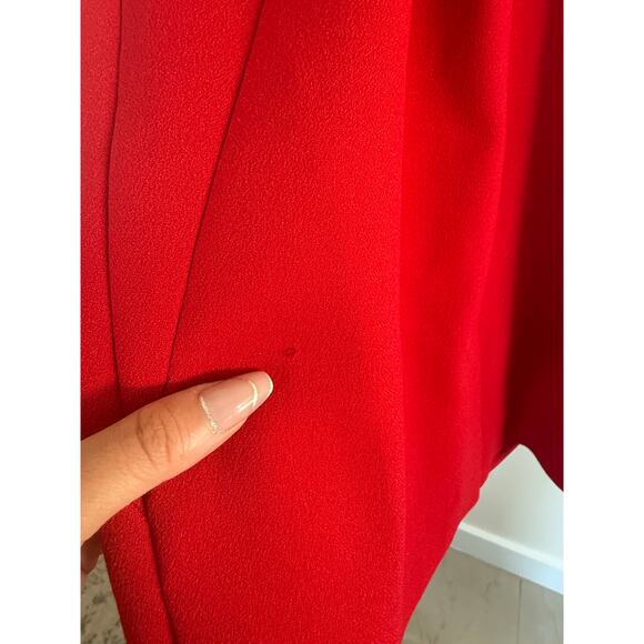 CLASSIQUES ENTIER bright cherry red sleeveless sheath knee length dress - Picture 7 of 8